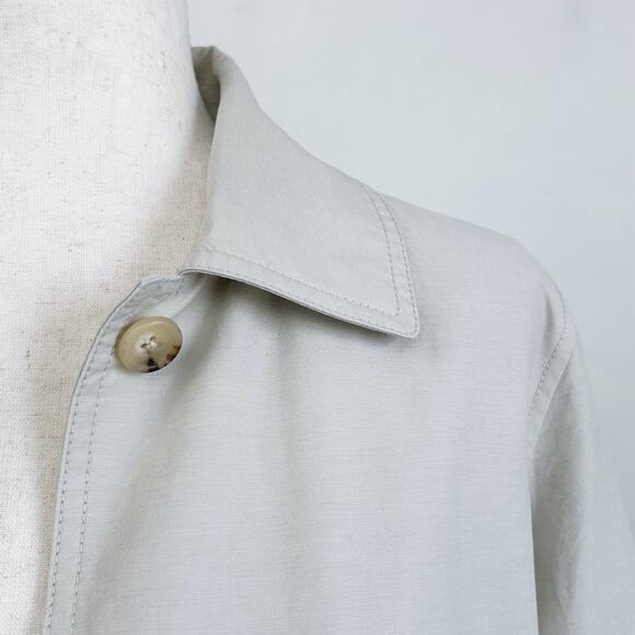 Eddie Bauer Women's Relaxed Fit Beige Trench Coat - Picture 5 of 9